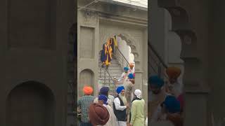 🙏🙏 Sri gurunanak dav ji gurupurab gurudwara nihang singh Nagar kirtan pind pandori nijjaran🙏🙏🌼🌸🌼✨✨ [upl. by Levitan785]