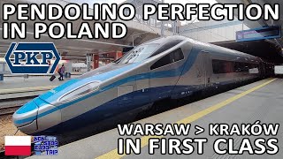 PENDOLINO PERFECTION IN POLAND  PKP EIP IN FIRST CLASS  WARSAW TO KRAKÓW [upl. by Marlyn]