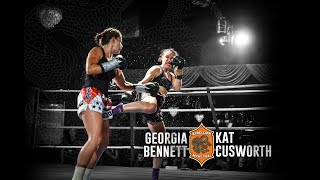 FULL FIGHT  Rebellion Muaythai 1 Georgia Bennett vs Kat Cusworth [upl. by Erodeht]