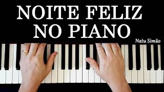 COMO TOCAR A MÚSICA NOITE FELIZ NO PIANO OU TECLADO PELA PARTITURA  MUSICA DE NATAL [upl. by Ellenej]