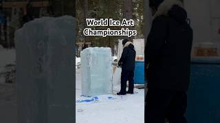 World Ice Art Championships in Fairbanks Alaska 🥶❄️ [upl. by Nnayrrehs]