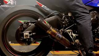 Yamaha R1 2015  2020 Austin Racing Full Exhaust System [upl. by Yenwat594]