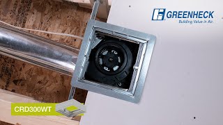 Greenheck  Ceiling Radiation Damper  Ceiling Exhaust Installation [upl. by Nabi]