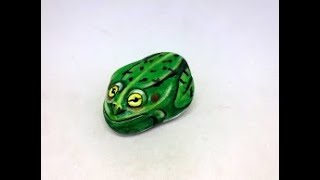 COMO PINTAR PIEDRAS CON RANAS PASO A PASO Pedreta de Riu by Susana Puig [upl. by Karlan998]