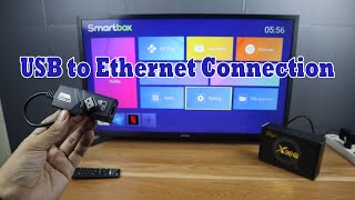 USB to Ethernet Adapter Connect to X96Q TV Box [upl. by Dduj]