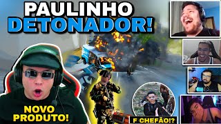 😂REAÇÃO DELES com PAULINHO O LOKO explodindo GERAL com SEU NOVO produto D3U RU1M  kkk  Gta Rp [upl. by Lativa]