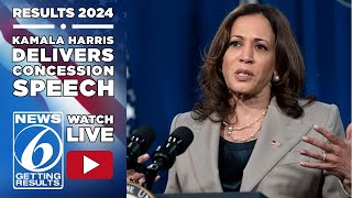 RESULTS 2024  Vice President Kamala Harris delivers concession speech after loss to Donald Trump [upl. by Aelhsa983]