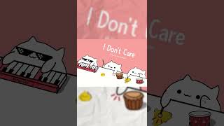 Bongo Cat  I Dont Care  Ed Sheeran amp Justin Bieber [upl. by Holloway]