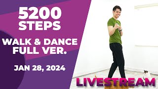 41 MIN • 5200 STEPS • Walking Workout • Livestream Workout • Jan 28 2024 [upl. by Swope]