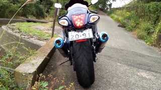 2010年式 ハヤブサ 隼 HAYABUSA GSX1300R KFACTORY フルエキマフラー [upl. by Ramilahs]