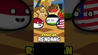 Saat Indo Malay Rebutan Rendang 😱 countryballs countryballsindonesia shorts [upl. by Grega203]