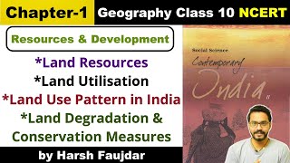 Class 10 Geography NCERT Chapter 1 Land Resources Land Utilisation Land Use Pattern Degradation [upl. by Evaleen]