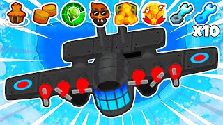 So I GOD BOOSTED The Flying Fortress in a RANKED Match Bloons TD Battles 2 [upl. by Aicek]