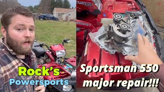 Polaris Sportsman 550xp repair nightmare [upl. by Kerril]