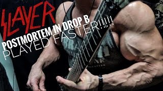 Slayer  Postmortem Guitar Cover Drop B [upl. by Eilime]