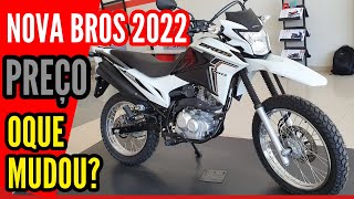 NOVA BROS 160 2022 PREÇOS E CORES VEJA O QUE MUDOU  CONHECEMOS NA LOJA A BROS 2022 [upl. by Nylahs]