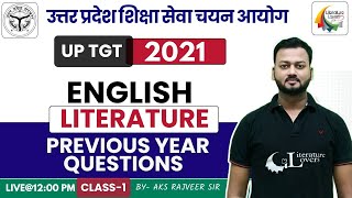 English Literature UP TGT Exam PYQs 2021  Literature Lovers  AKS Rajveer Sir [upl. by Keese607]