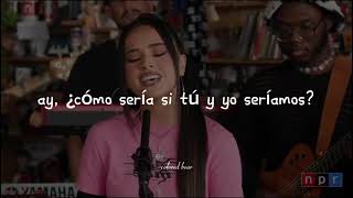 Becky G DannyLux  CRIES IN SPANISH Tiny Desk Concert Letra  Video Oficial• [upl. by Ancelin]