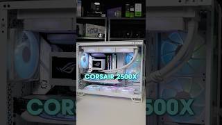 The Cleanest AllWhite Gaming PC Build Corsair 2500X DualChamber Perfection shorts [upl. by Grearson]