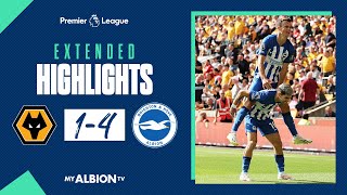 Extended PL Highlights Wolves 1 Brighton 4 [upl. by Yderf484]