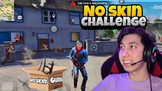 NO GUN SKIN CHALLENGE 🍷🗿  do gun skins matter🤔  Mehdix Free Fire [upl. by Gnep778]