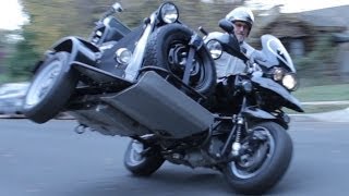 Custom OffRoad BMW R1150GS Adventure Sidecar Built By Boxer Metal GoPro Hero 3 [upl. by Laurentium]