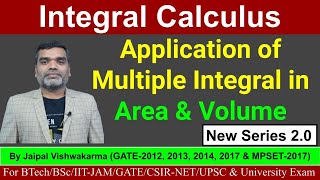 Integral Calculus  Application of Multiple Integral in Area amp Volume [upl. by Mik]