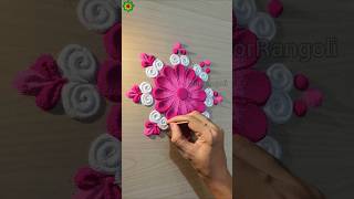 Rangoli designs for diwali simple and easy rangolidesign diwalirangoli shorts [upl. by Hannazus]