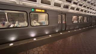 Wmata 3k fleet Green line Departing Waterfront [upl. by Aikyn]