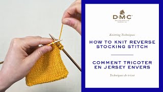 How to Knit Reverse Stocking Stitch Knitting Techniques [upl. by Barboza]