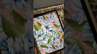 A New Seamless Pattern Design 🌺🪻🌱🍀 procreate patterndesign youtubeshorts shorts [upl. by Aisatan]