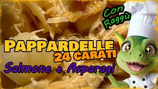 Pappardelle Salmone e Asparagi bianchi [upl. by Lilli]