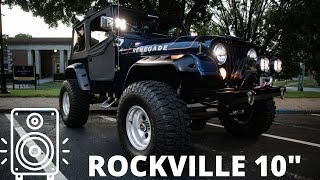 Install and Overview ROCKVILLE 10quot SUB Jeep CJ7 How does it Sound [upl. by Shena]