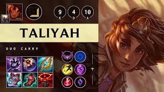 Taliyah Carry vs Kalista Dominating  EUW Master Patch 1422 [upl. by Ginnie]