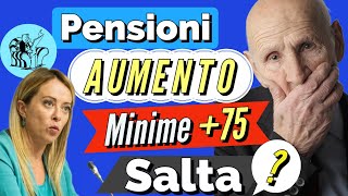 PENSIONI 👉 RIVALUTAZIONE STRAORDINARIA MINIME 0VER 75 NON RINNOVATO❓ASSENTE in Bozza [upl. by Illom]