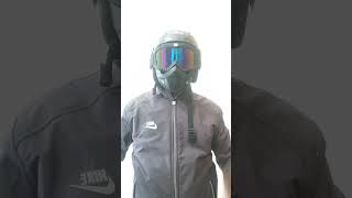 Helmet face mask with goggles helmet viralshort viralvideo viralshorts facemask mask vlog [upl. by Navonod]