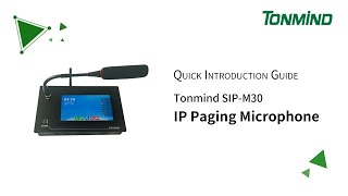 Tonmind M30 IP Paging Mic [upl. by Anallise]