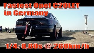 Opel Calibra 20L C20LET 1029HP 4Motion 880s  260kmh [upl. by Eizzo]