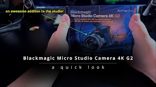 Newest Addition to the Studio  The Blackmagic Micro Studio Camera 4K G2 [upl. by Lusar]