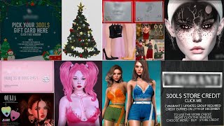 More December and Christmas Themed Items On Second Life [upl. by Edak]