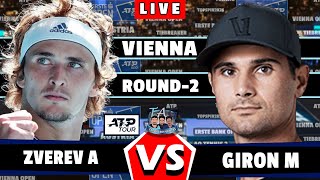 🔴LIVE A Zverev vs M Giron • Vienna Open 2024 Round 2 Zverev Giron ViennaOpen tennis ATP [upl. by Roz]