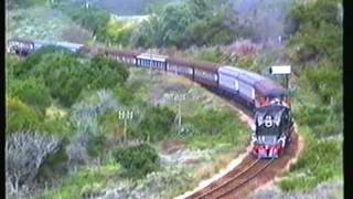 South African Railways GMAM garratt on Passenger train 1990 [upl. by Sauncho]