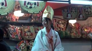 美少女福娘勢ぞろい えべっさん 戎祭 堺戎神社 宵えびす 商売繁盛 2017年1月9日 菅原神社 商売繁盛で笹持ってこい！ 宵戎 [upl. by Persons388]