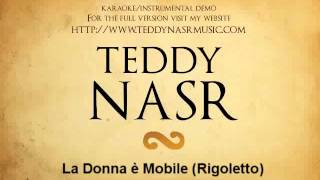 Instrumental  Karaoke  La donna è mobile  Teddy NASR [upl. by Mirak]