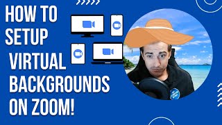 How to Setup a Virtual Background on Zoom 2024 edition [upl. by Ecnerat682]