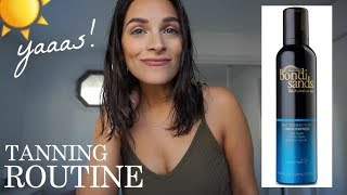 MY SELF TANNING ROUTINE  This will change your life Bondi Sands 1 hour [upl. by Drewett]