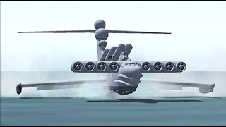 Lun Attack Ekranoplan  The Sea Monster  MADE in the USSR [upl. by Pansir740]