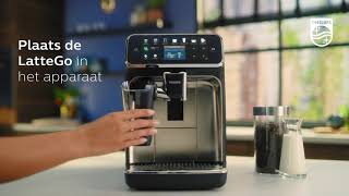 Philips Espresso 4300 amp 5400 series LatteGo  Hoe installeer en gebruik ik de machine [upl. by Yks]