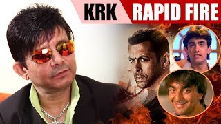 “Bajrangi Bhaijaan Film Dekhte Waqt Meh…” KRK  Rapid Fire  Salman  SRK  Aamir [upl. by Lot]