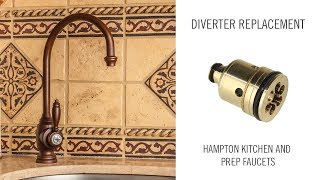 Diverter Replacement on Hampton Kitchen and Prep Faucet [upl. by Cumine812]